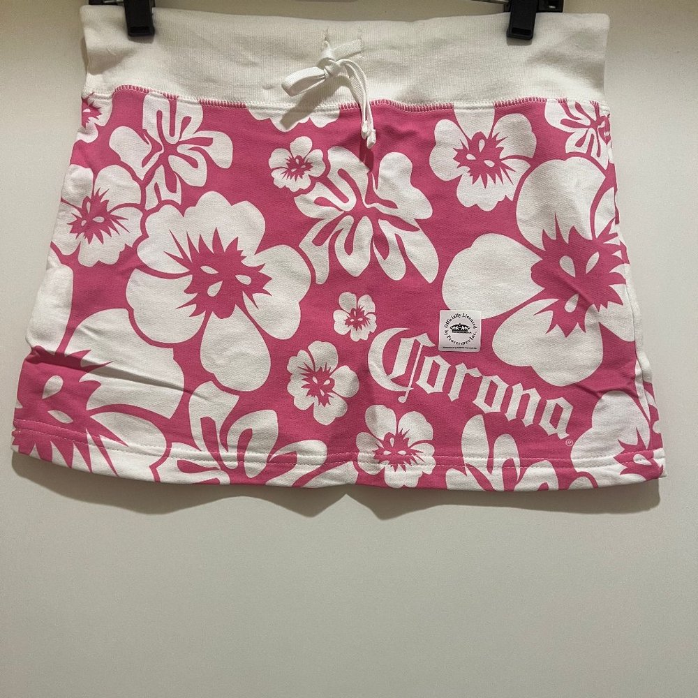 Corona Mini Skirt -Hawaiian Flower on the Skirt - Officially Licensed by Calhoun